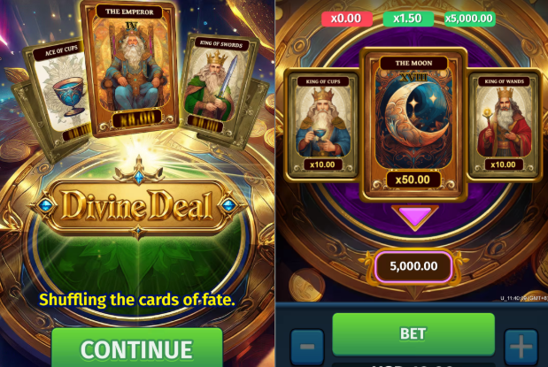 Paparan game Divine Deal daripada Crescendo Games